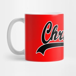 Sporty Christmas Xmas Typography Xmas Gift For Baseball Fans Mug